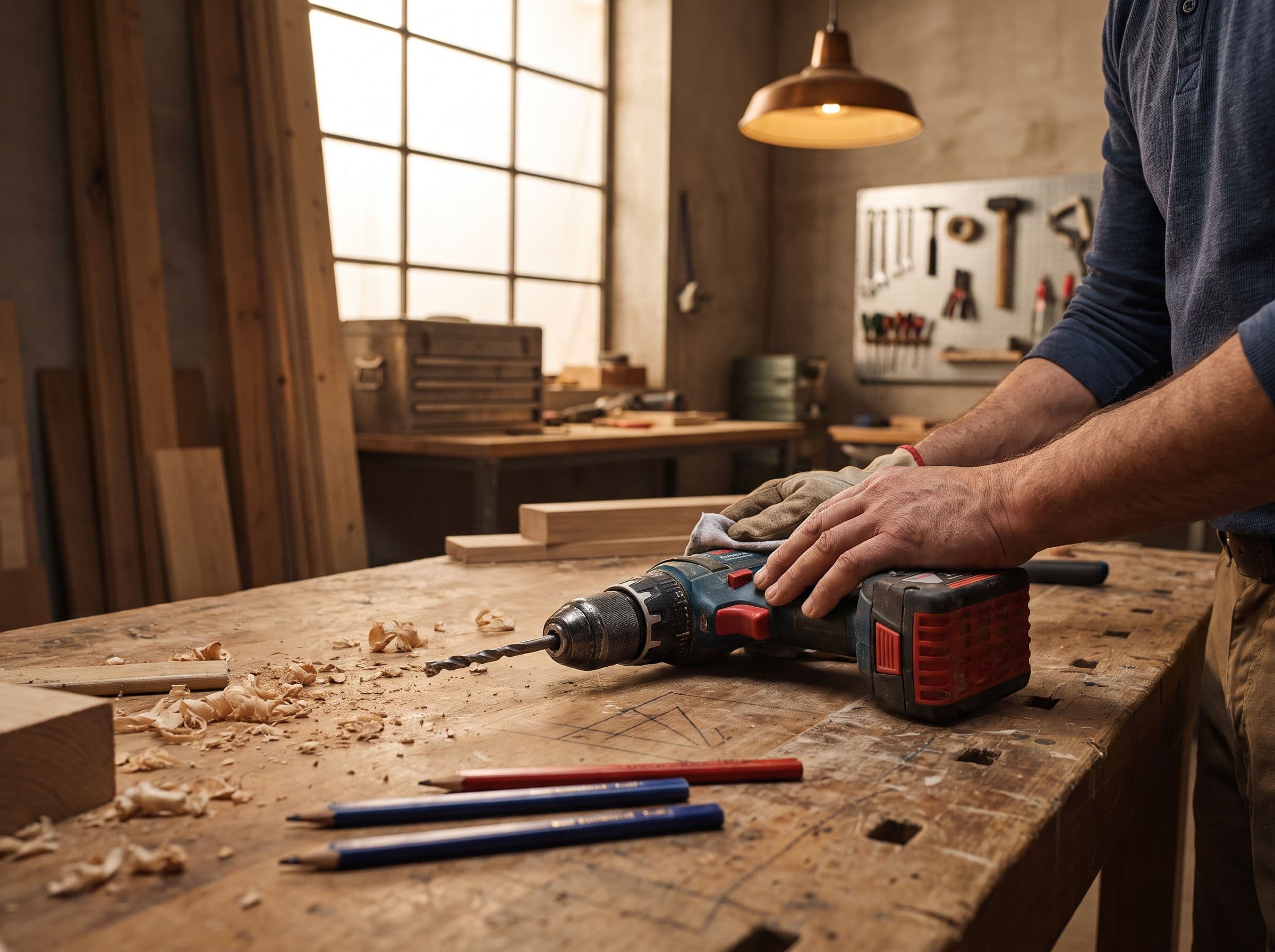Atelier et outillage de chantier